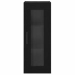 vidaXL Meuble mural Chêne noir 34 5 x 34 x 90 cm