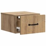 vidaXL Cabinet de chevet mural Chêne artisanal 34 5 x 33 x 20 cm