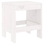 vidaXL Ensemble à manger de jardin 5Pièces blanc bois massif de pin