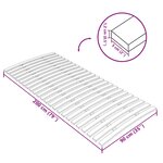 vidaXL Latte de rechange pour sommier avec 24 lattes 90 x 200 cm