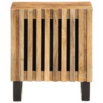 vidaXL Tables de chevet 2 Pièces 40x34x46 cm bois massif de manguier brut