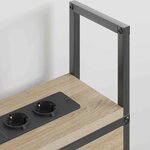 vidaXL Tête de lit de rangement Chêne sonoma 160 cm Bois d'ingénierie