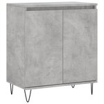 vidaXL Buffet Gris béton 60x35x70 cm Bois d'ingénierie