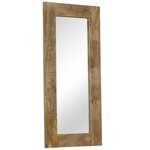 vidaXL Miroir Bois massif de manguier 50 x 110 cm