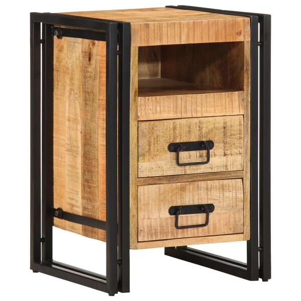 Table de chevet vidaXL 40x40x59 cm en bois de manguier massif