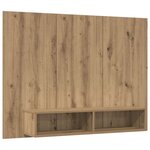 vidaXL Meuble TV mural chêne artisanal 120 x 23.5 x 90 cm