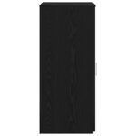 vidaXL Armoire de rangement Noir 50x45x103 5 cm Bois d'ingénierie