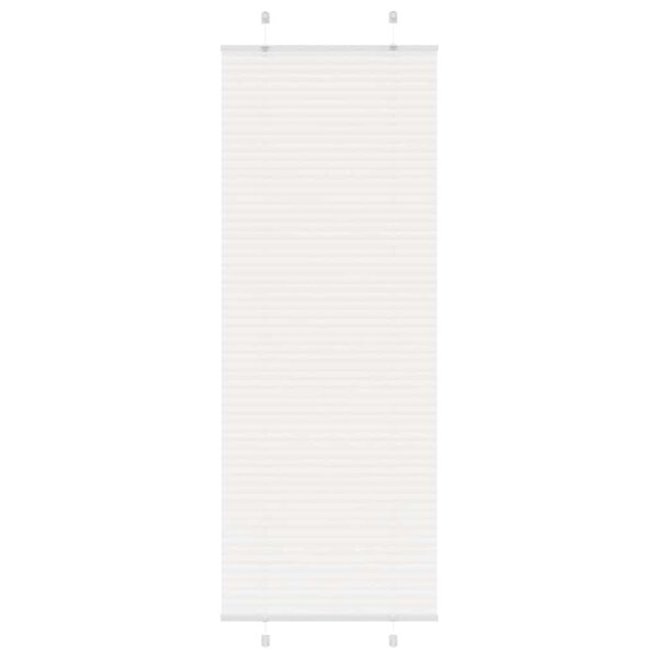vidaXL Store plissé blanc 70x200 cm largeur du tissu 69 4 cm polyester