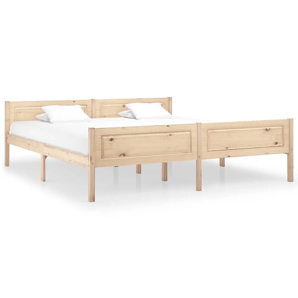 vidaXL Cadre de lit Bois de pin massif 180x200 cm
