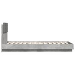 vidaXL Cadre de lit sans matelas gris béton 100x200 cm