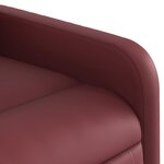 vidaXL Fauteuil de massage inclinable Rouge bordeaux Similicuir