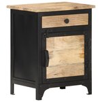vidaXL Table de chevet 40x30x50 cm Bois de manguier massif