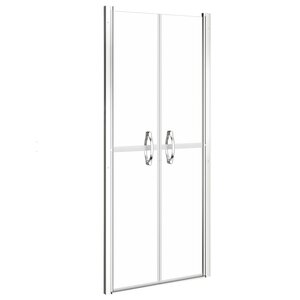 vidaXL Porte de douche ESG transparent 76x190 cm