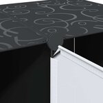 vidaXL Armoire modulaire 9 compartiments noir et blanc 109x36 5x143 cm