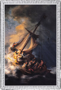 Monnaie STORM ON THE SEA OF GALILEE Rembrandt Catch Me If You Canvas 1 Oz Argent 5 Cedis Ghana 2026