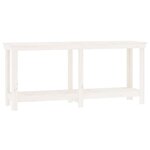 vidaXL Banc de travail Blanc 180x50x80 cm Bois de pin massif