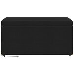 vidaXL Tabouret Noir 81 x 41 x 40 cm Tissu et bois stratifié