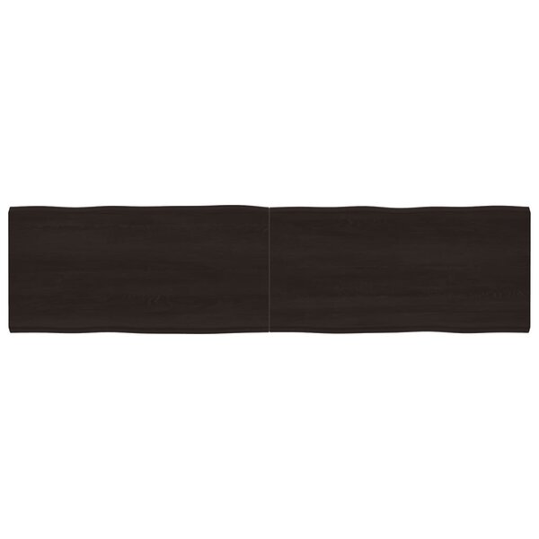 vidaXL Dessus de table bois massif traité bordure assortie