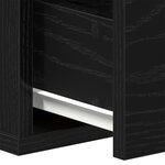 vidaXL Étagère à tiroir murale Noir Chêne 60x26x18 5cm Bois d'ingénierie