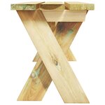 vidaXL Banc de jardin 110 cm Bois de pin imprégné