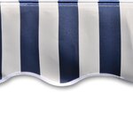 vidaXL Toile d'auvent Bleu et blanc 500x300 cm