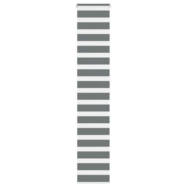 vidaXL Store zèbre gris foncé largeur du tissu 35 9 cm polyester
