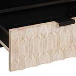 vidaXL Meuble TV avec tiroir Finition Lavage Blanc 80 x 33 x 46 cm