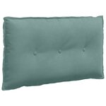 vidaXL Coussin de Dos Vert Mer 80 x 50 cm Tissu en velours côtelé
