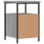 vidaXL Table de chevet sonoma gris 34x35 5x50 cm bois d'ingénierie