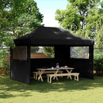 vidaXL Tente de fête 279 x 410 x 315 cm Noir Tissu Oxford