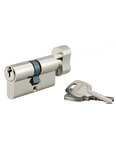 THIRARD - Cylindre de serrure à bouton STD  UNIKEY (achetez-en plusieurs  ouvrez avec la même clé) 30Bx30mm  3 clés  nickelé
