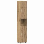 vidaXL Cabinet de salle de bain avec stockage TULUM chêne artisanal