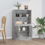 vidaXL Buffet haut gris béton 60x35 5x103 5 cm bois d'ingénierie