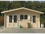 Abri jardin bois "Rostock" - 22.04 m² - 5.68 x 3.88 x 2.75 m - 40 mm