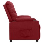 vidaXL Fauteuil Rouge bordeaux Tissu