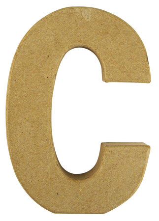 Alphabet en papier mâché 15 cm Lettre C