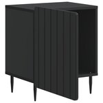 vidaXL Cabinet de chevet Noir 43 x 34 5 x 52 cm Bois d'ingénierie