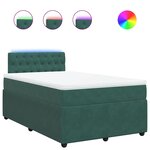 vidaXL Sommier à lattes de lit avec matelas vert foncé 120x190 cm