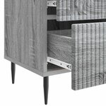 vidaXL Cabinet de chevet avec tiroir Sonoma gris 43 x 34 5 x 47 5 cm