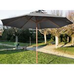 Parasol en bois 350 cm avec manivelle june
