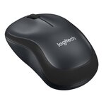 Logitech souris silencieuse m220 silent - sans fil - gris/noir