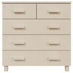 vidaXL Buffet HAMAR Marron miel 79x40x80 cm Bois massif de pin