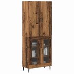 vidaXL Haut Armoire Bois ancien 69 5 x 34 x 180 cm Bois d'ingénierie
