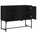 vidaXL Buffet noir 100x40x79 5 cm bois d'ingénierie