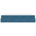 vidaXL Cadre de lit avec matelas avec matelas 2 Pièces Bleu Velours