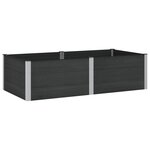 vidaXL Jardinière surélevée Noir 200 x 100 x 54 cm