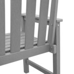 vidaXL Chaises de jardin 2 Pièces - Gris clair HDPE