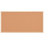 vidaXL Tableau en liège avec cadre en bois de pin massif 60 x 30 cm