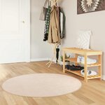 vidaXL Coureur de Tapis MARSA Crème 120 x 120 cm Polyester et PVC