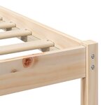 vidaXL Cadre de lit Marron 100 x 200 cm Bois massif en pin